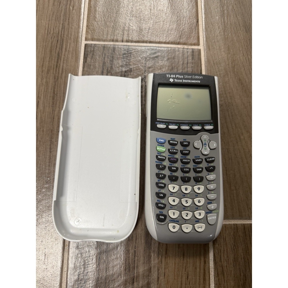 Texas Instruments TI-84 Plus Silver Edition Graphing Calculator -Tested Working